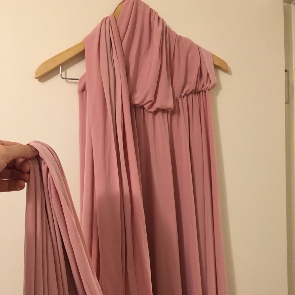 Formal bridesmaid long multiway wrap infinity gown